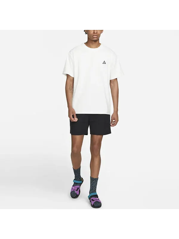 Футболка Nike ACG Logo T-Shirt 'White' — изображение 3 из 3, белый/черный