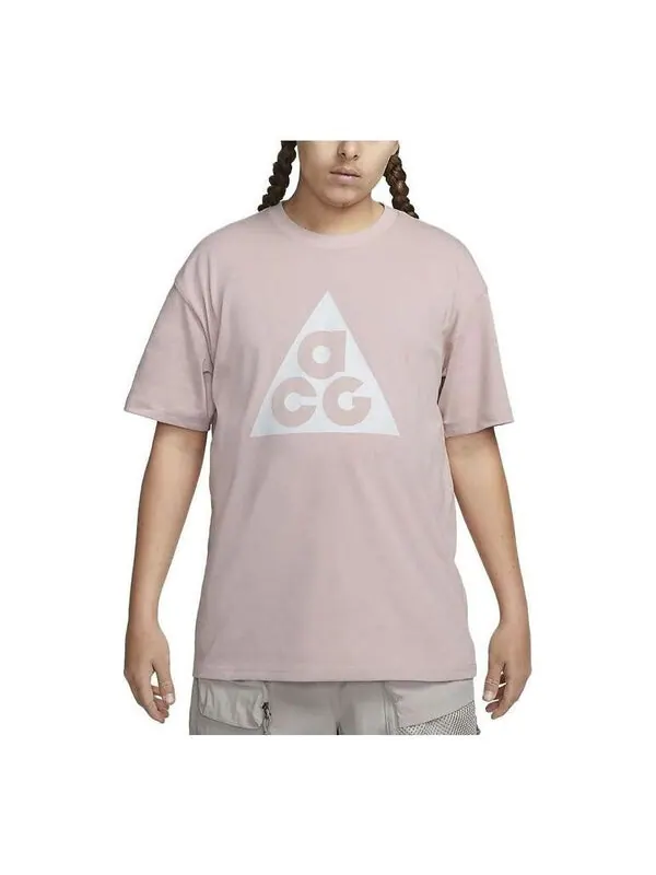 Футболка с большим логотипом acg Nike — изображение 1 из 3, розовый/белый