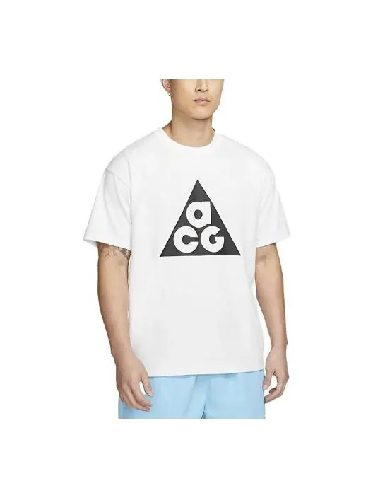 Футболка Nike ACG Big Logo T-Shirt 'White' — изображение 1 из 3, белый/черный