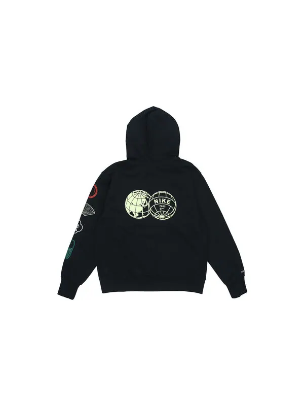 Толстовка Men's Nike CNY New Year's Edition Logo Printing Loose Sports Hooded Pullover Autumn Black — изображение 2 из 4