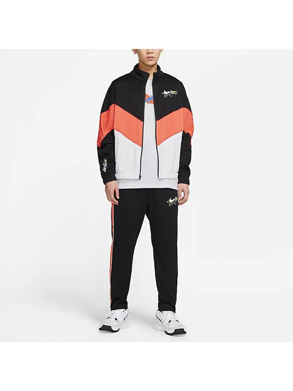 Куртка Nike Casual Woven Sports Stand Collar Jacket Black — изображение 3 из 4, черный