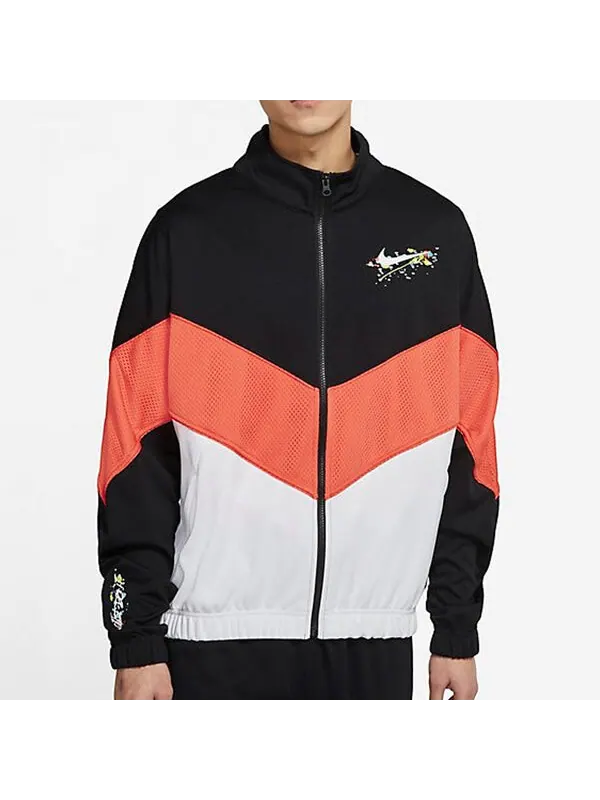 Куртка Nike Casual Woven Sports Stand Collar Jacket Black — изображение 4 из 4, черный