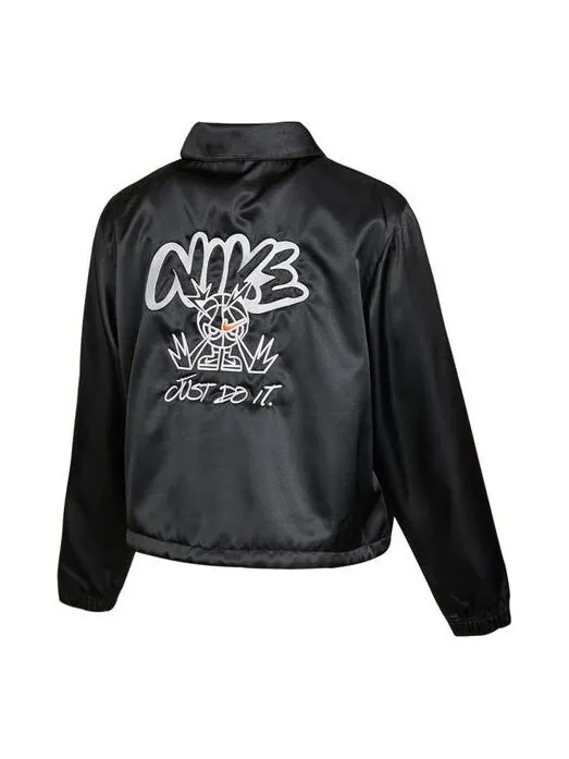 Куртка как w спортивная куртка jkt атласная женская Nike — изображение 1 из 4, черный