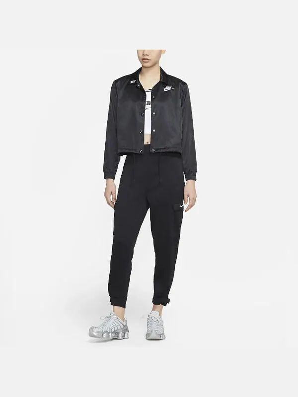 Куртка как w спортивная куртка jkt атласная женская Nike — изображение 3 из 4, черный