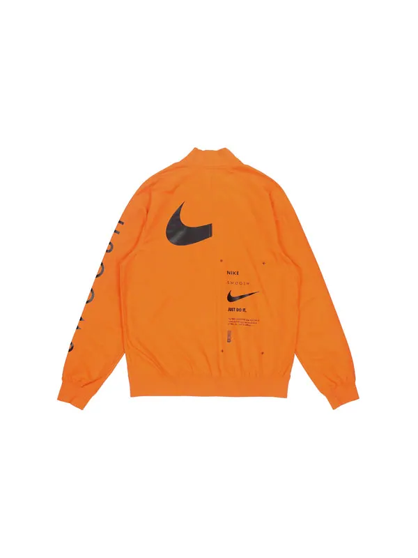 Куртка sportswear swoosh logo printing sports jacket orange Nike — изображение 2 из 4, оранжевый