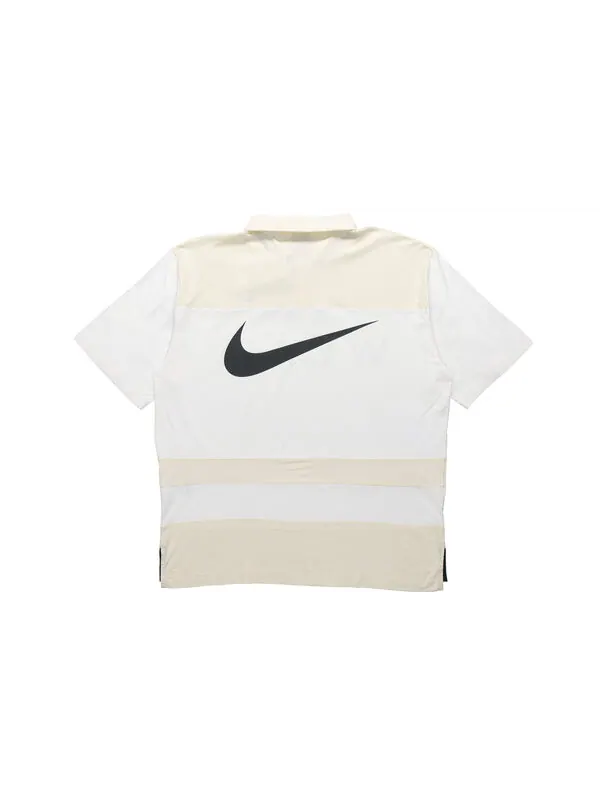 Футболка sportswear swoosh logo printing contrasting colors loose polo shirt white Nike — изображение 2 из 4, белый