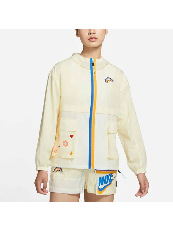 Куртка nsw icon clash куртка ss22 athleisure casual sports куртка с капюшоном осень Nike — изображение 4 из 4, светлый желтый