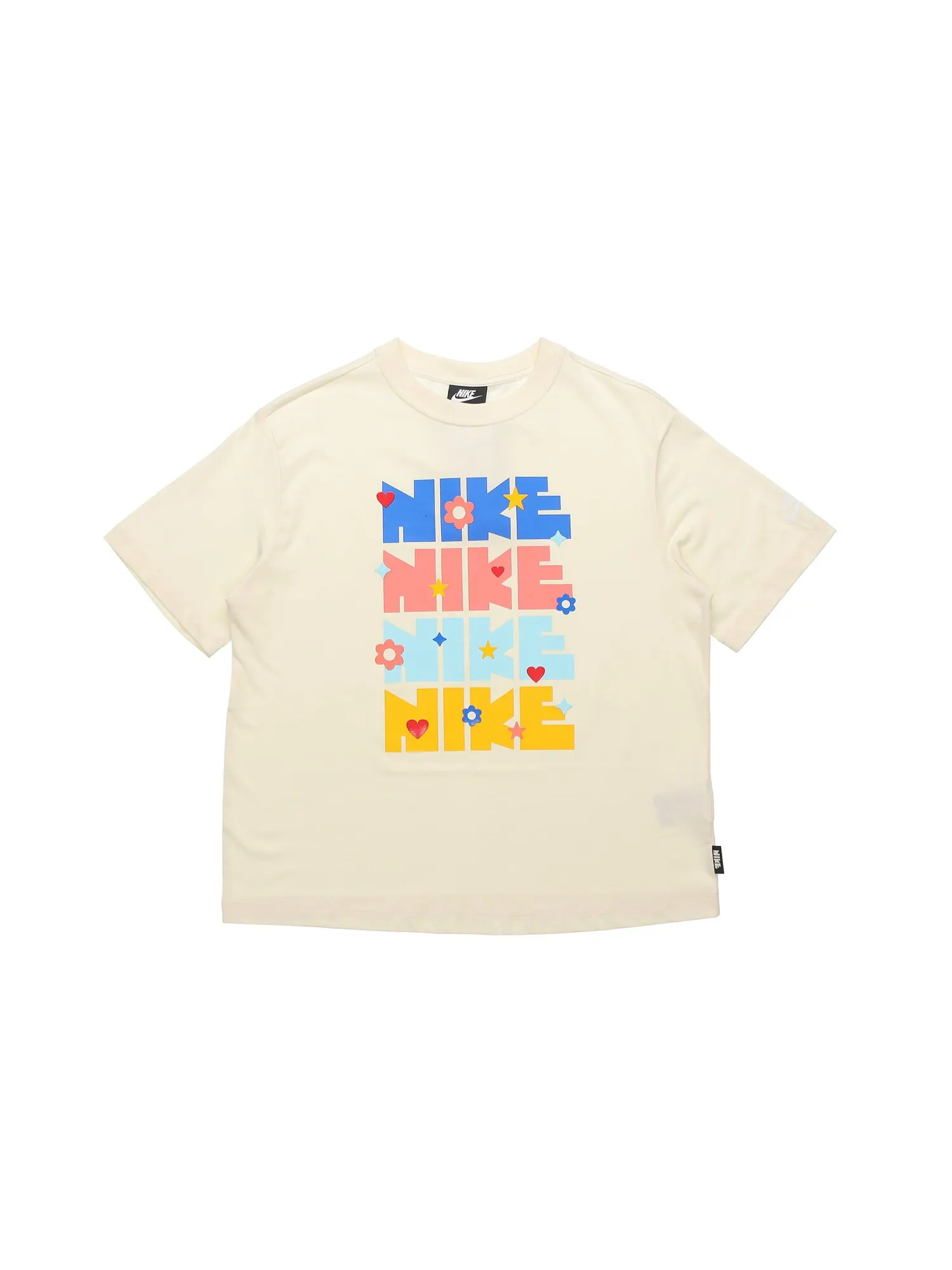 Футболка Nike Sportswear Essential Printing Round-neck DJ5377-111 — изображение 1 из 8, кокосовое молоко