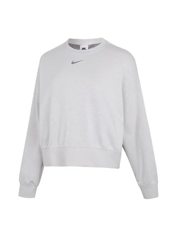 Свитер logo loose sports round neck pullover gray hoodie Nike — изображение 1 из 3, серый
