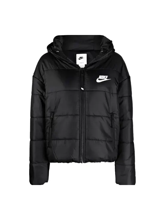 Куртка (WMNS) Nike Sportswear Therma-Fit Repel Hooded Puffer Jacket 'Black'