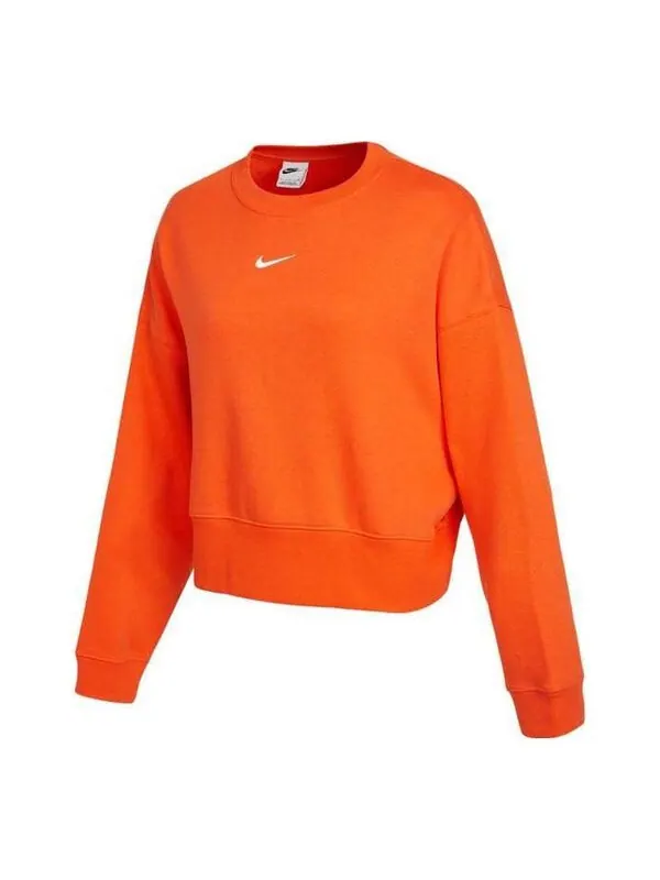 Свитера спортивная коллекция базовая одежда оверсайз свитшот Nike — изображение 1 из 2, оранжевый