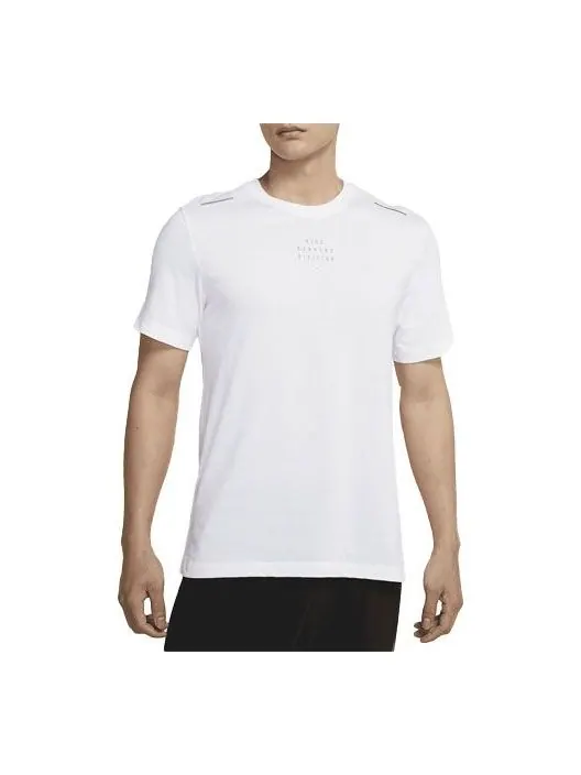 Футболка sportswear quick dry knit casual sports short sleeve white Nike — изображение 1 из 2, белый