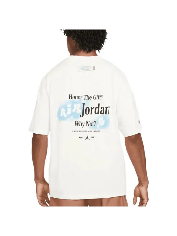 Футболка Men's Air Jordan x HTG Crossover Cartoon Printing Round Neck Short Sleeve Us Edition Light — изображение 3 из 3