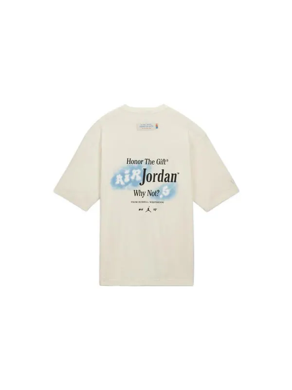 Футболка Air Jordan x Russell Westbrook Tee 'White' — изображение 2 из 4, белый