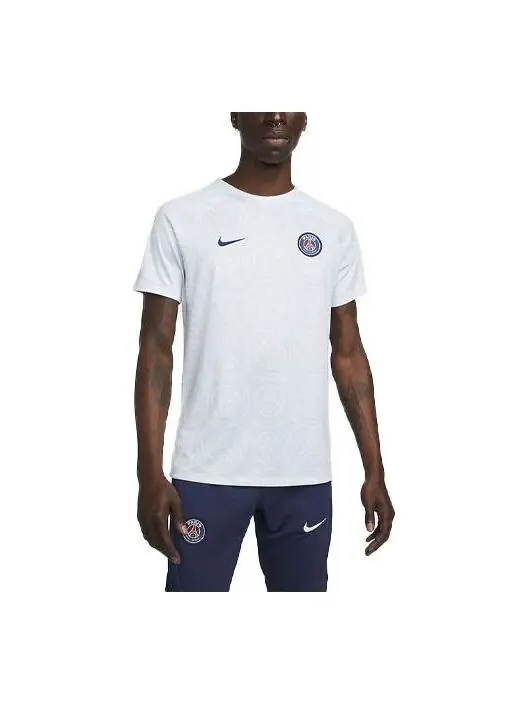 Футболка dri fit paris saint germain предматчевые Футболка Nike — изображение 1 из 2, белый