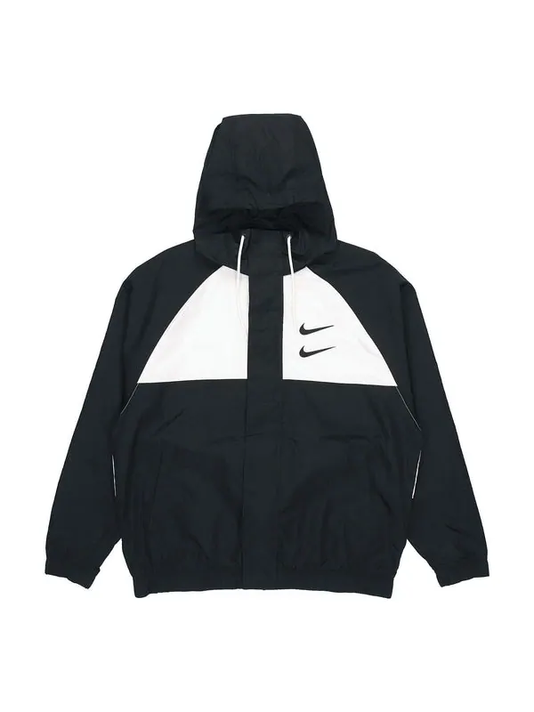 Куртка swoosh windproof sports woven hooded jacket black Nike — изображение 1 из 4, черный
