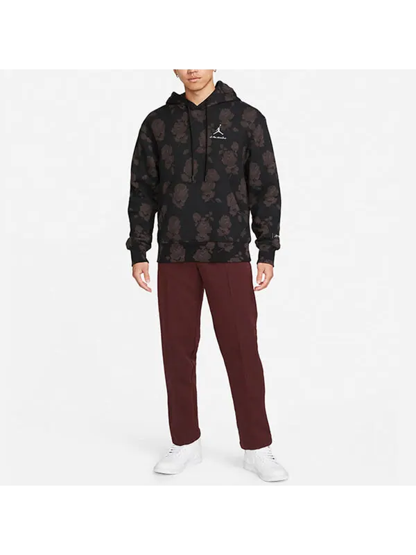 Толстовка Air Jordan x A Ma Manire SS22 Flowers Printing Full Print Long Sleeves Autumn Asia — изображение 3 из 4, черный