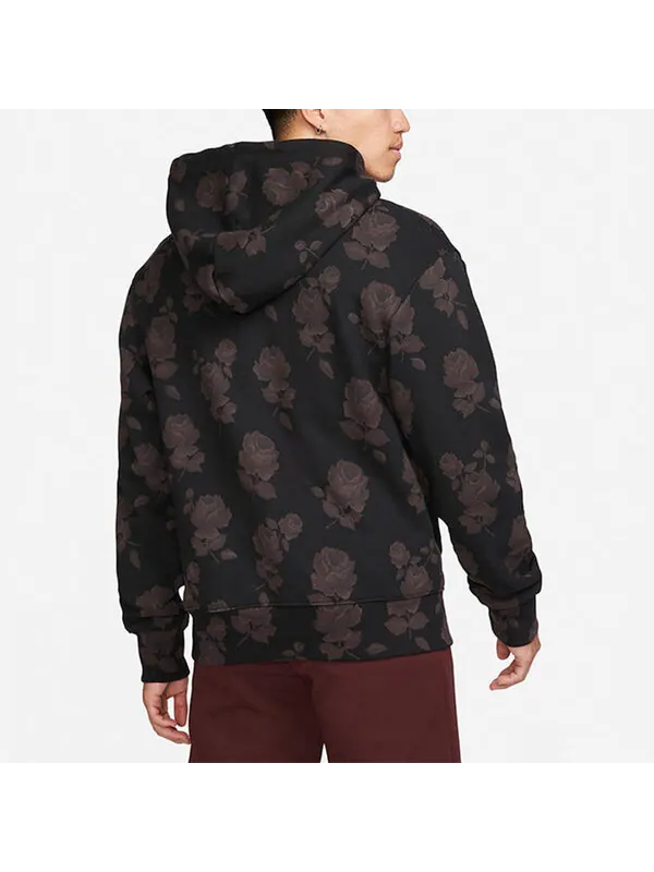 Толстовка Air Jordan x A Ma Manire SS22 Flowers Printing Full Print Long Sleeves Autumn Asia — изображение 4 из 4, черный