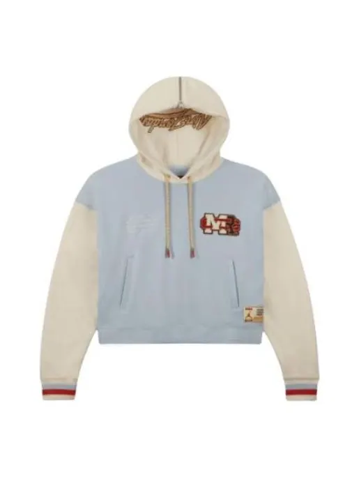 Худи (WMNS) Air Jordan x Maison Chateau Rouge Crossover Colorblock Splicing Hoodie Asia Edition Blue — изображение 1 из 5