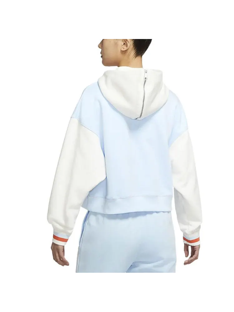 Худи (WMNS) Air Jordan x Maison Chateau Rouge Crossover Colorblock Splicing Hoodie Asia Edition Blue — изображение 5 из 5