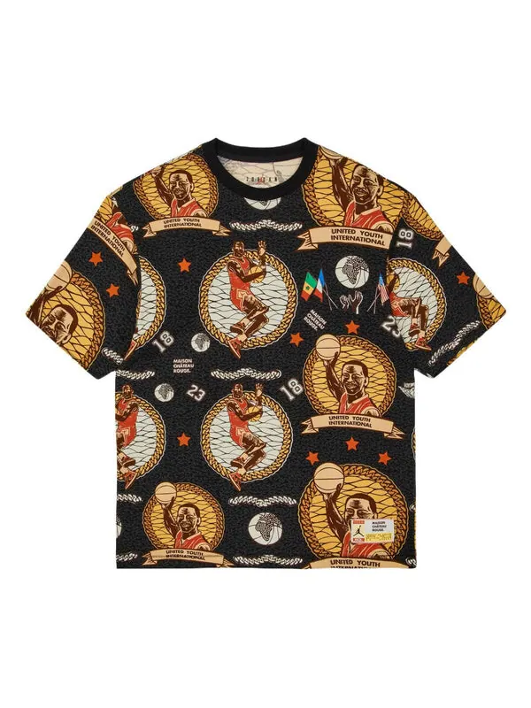Футболка x maison chateau rouge t-shirt 'black' Air Jordan — изображение 1 из 4, черный