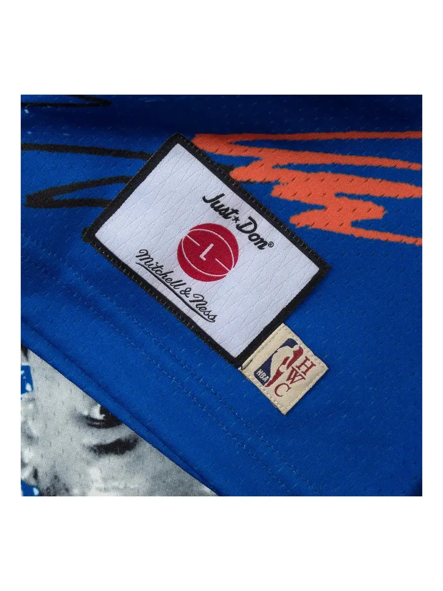 Джерси Mitchell & Ness x JUST DONNY New York Knicks Sublimated Jersey 'Blue' — изображение 3 из 3, синий