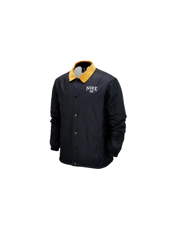 Куртка Nike SB Skateboard Logo Casual Sports Skateboard lapel Jacket Black — изображение 2 из 4, черный