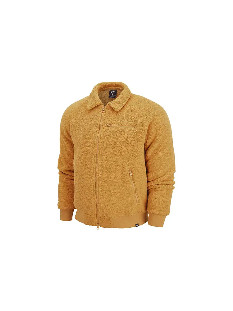 Куртка Nike SB Sherpa Casual Zipper Design lapel Skateboard — изображение 1 из 1, желтый
