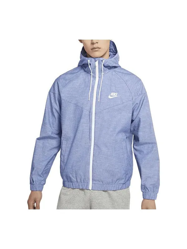 Куртка Nike Sportswear Logo Embroidery Ventilate Jacket Coat Male Purple — изображение 1 из 3, синий
