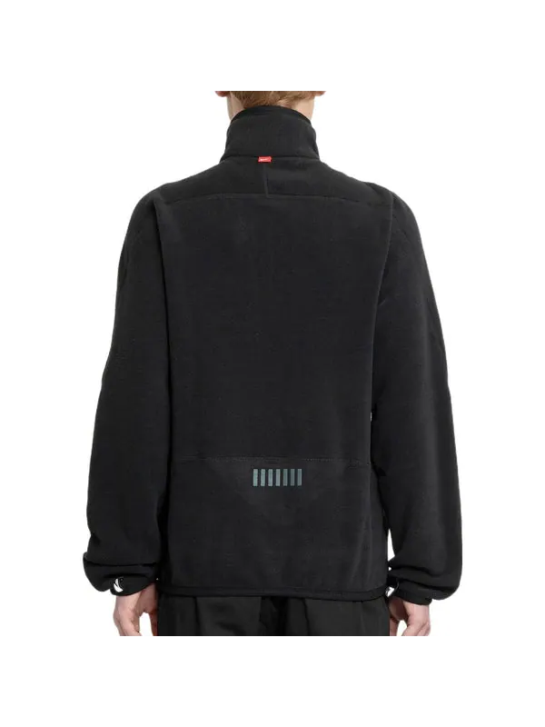 Толстовка x travis scott solid color half zipper pocket stand collar casual jacket 'black' Nike — изображение 4 из 4, черный