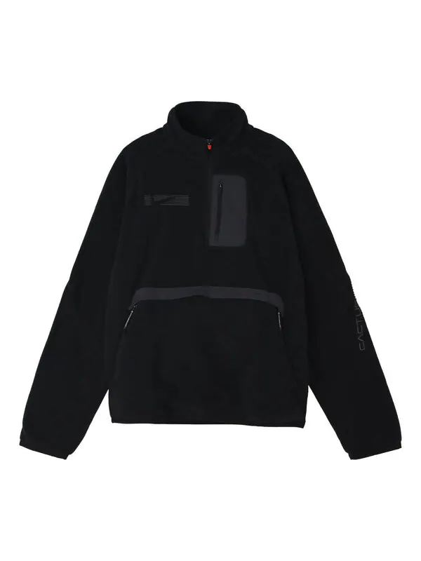Толстовка Men's Nike x Travis Scott Crossover Solid Color Half Zipper Pocket Stand Collar Casual — изображение 1 из 2, мульти