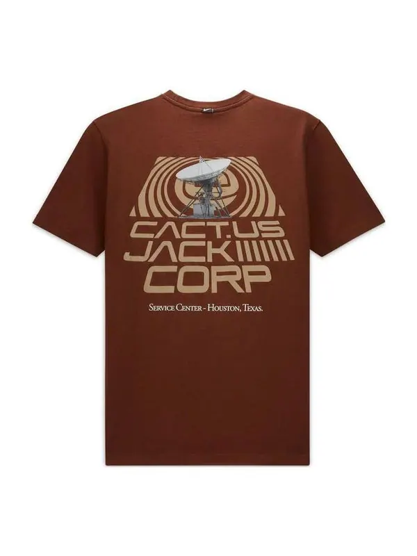 Футболка x travis scott bh t-shirt 'cocao wow' Nike — изображение 1 из 4, коричневый
