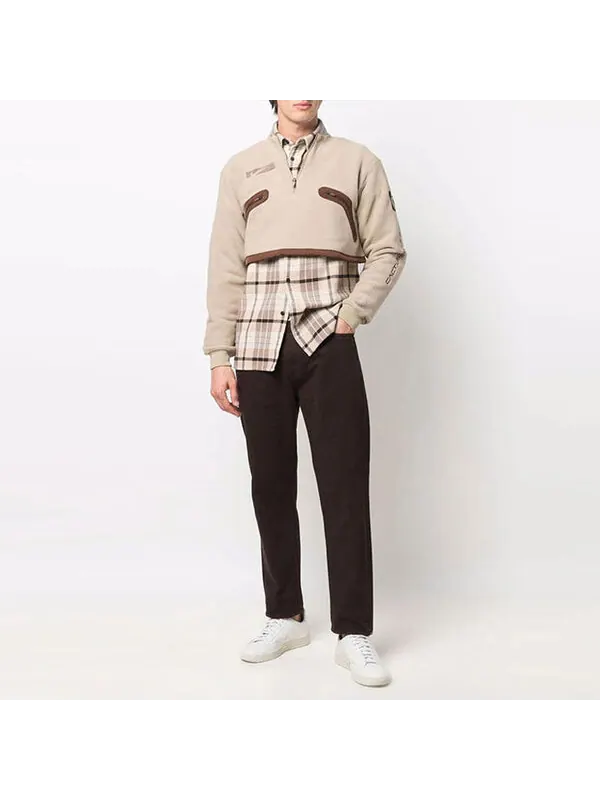Толстовка Nike x Travis Scott Crossover Pullover 'Beige Brown' — изображение 2 из 4, мульти