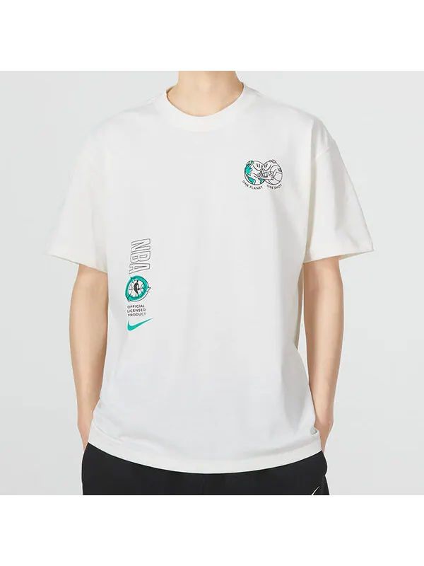 Футболка Nike Bonsai Alphabet Casual Printing Short Sleeve White — изображение 3 из 4, мульти