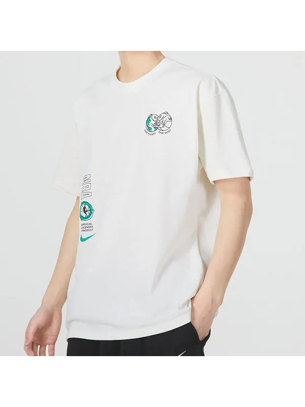 Футболка Nike Bonsai Alphabet Casual Printing Short Sleeve White — изображение 4 из 4, мульти
