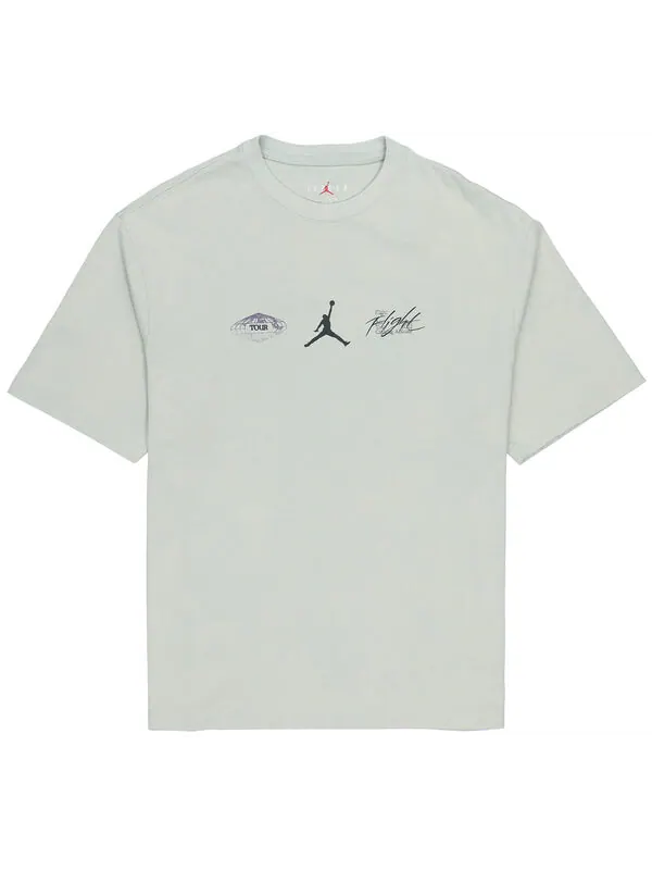 Футболка Men's Air Jordan Back Character Alphabet Printing Casual Round Neck Short Sleeve Water — изображение 2 из 4, мульти