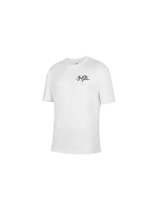 Футболка Air Jordan Alphabet Logo Back Printing Short Sleeve White — изображение 2 из 3, мульти