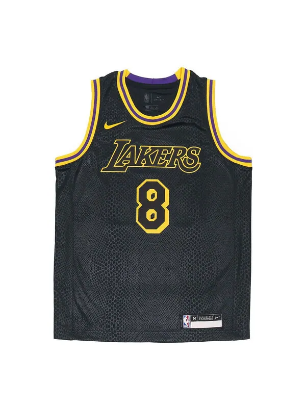 Спортивная футболка older kids' los angeles lakers city edition 8&24 mamba week black Nike — изображение 1 из 2, черный