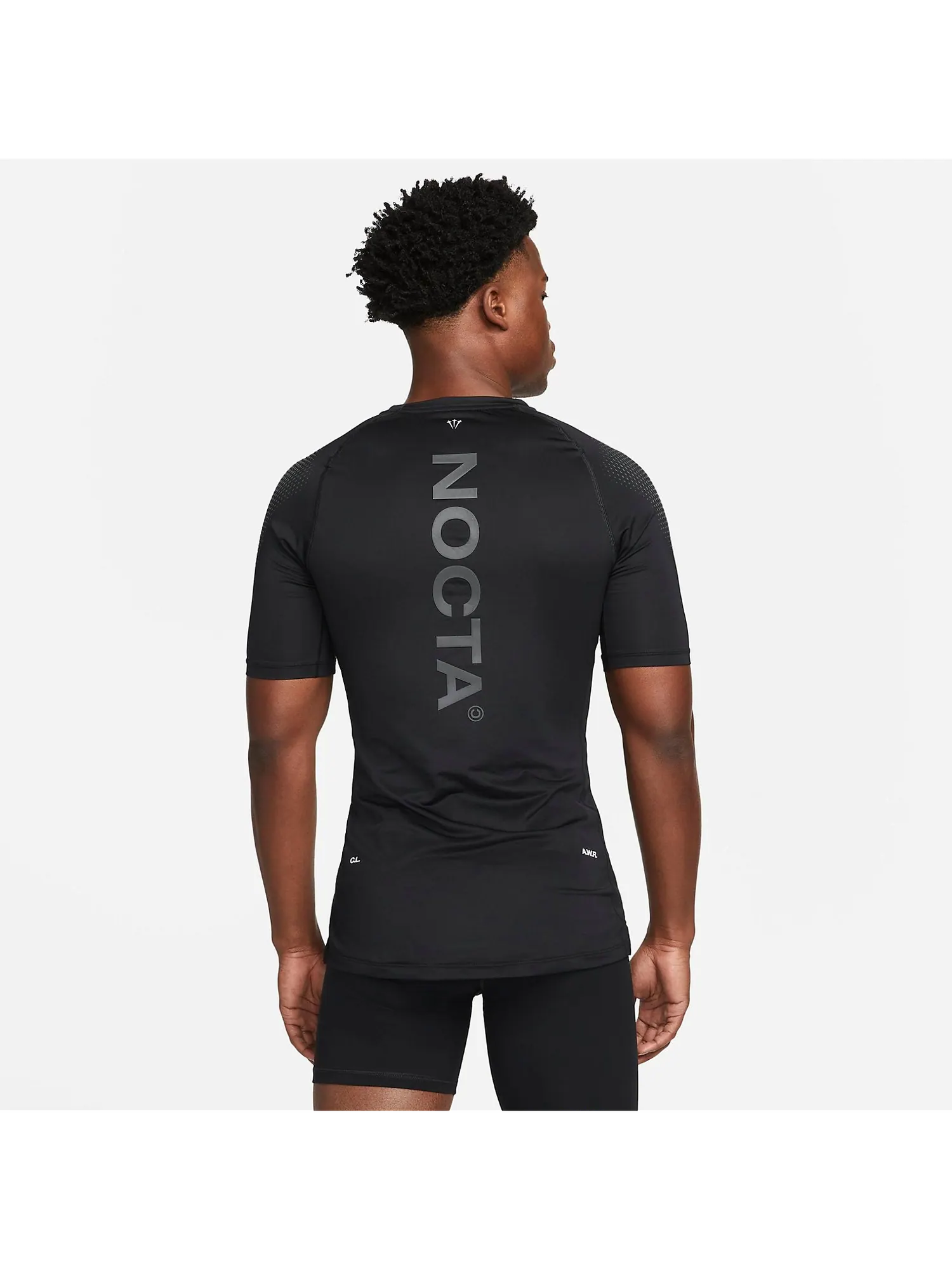 Футболка с коротким рукавом Nike x NOCTA Drake Basketball Short Sleeve Inner Top 'Black' — изображение 2 из 4, черный/мульти