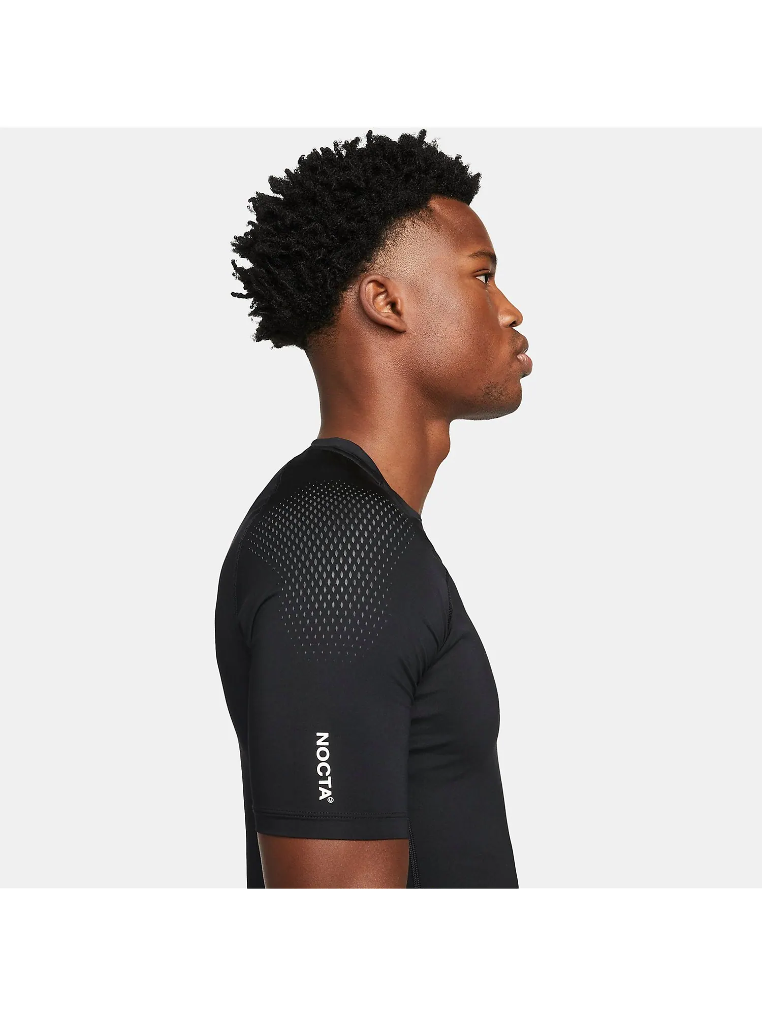 Футболка с коротким рукавом Nike x NOCTA Drake Basketball Short Sleeve Inner Top 'Black' — изображение 3 из 4, черный/мульти