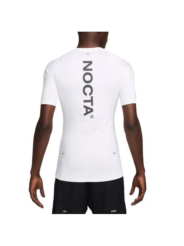 Футболка x nocta base layer баскетбольная футболка Nike — изображение 2 из 2, белый/черный