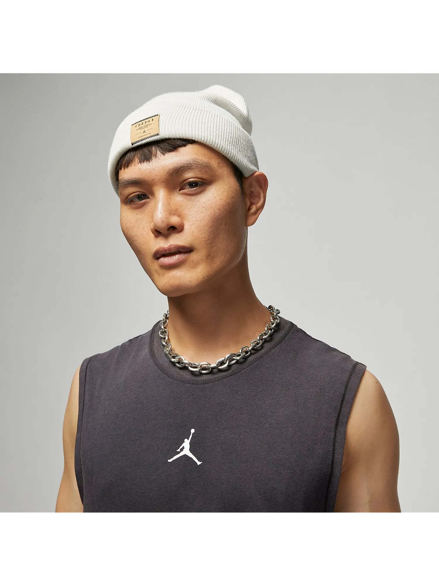 Спортивный топ Air Jordan Dri-FIT Sport Sleeveless Top 'Black White' DM1827-010 — изображение 3 из 5, белый