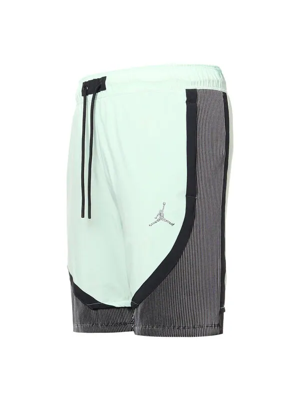 Шорты men's logo micro mark lacing colorblock casual shorts mint green Air Jordan — изображение 1 из 4, мульти