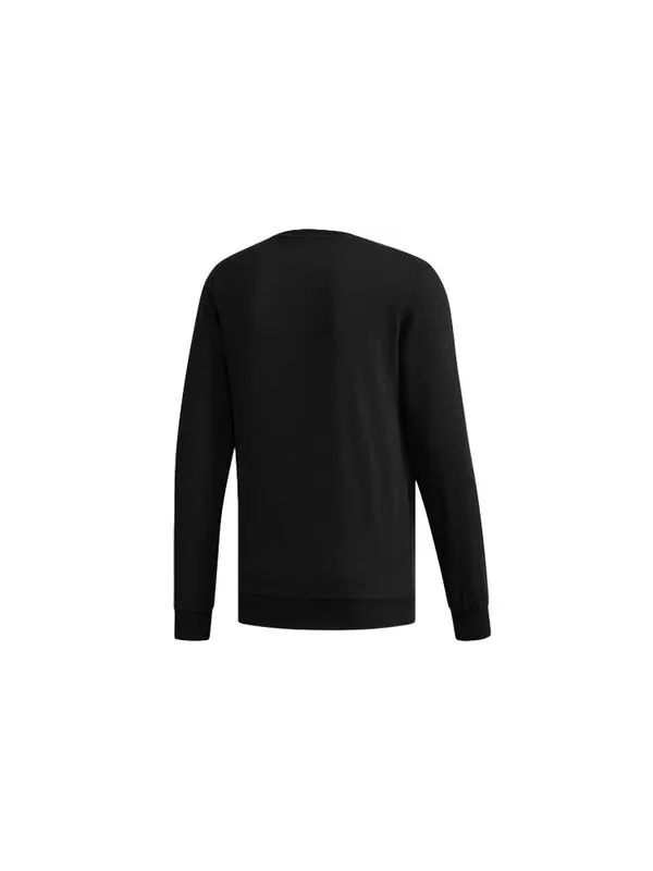 Толстовка adidas neo M Fav Swt 1 Sports Running Printing Stripe Round Neck Pullover Black — изображение 2 из 4, черный