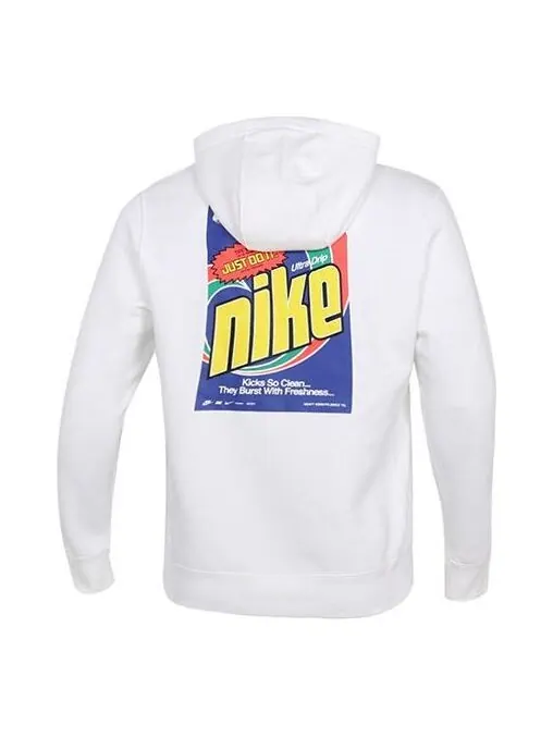 Толстовка Men's Nike Sportswear Keep It Clean Casual Sports Pullover Fleece Lined White — изображение 1 из 4, белый