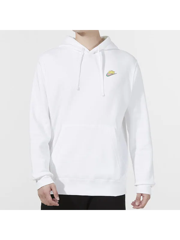 Толстовка Men's Nike Sportswear Keep It Clean Casual Sports Pullover Fleece Lined White — изображение 3 из 4, белый