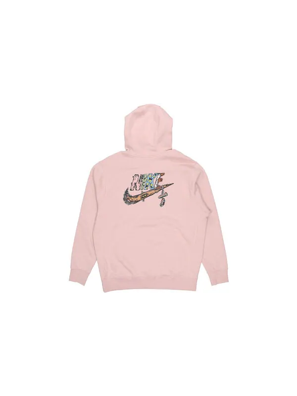 Толстовка Men's Nike Alphabet Logo Pullover 'Pink' — изображение 2 из 4, розовый
