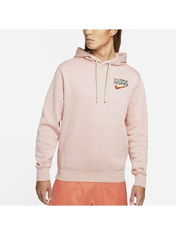 Толстовка Men's Nike Alphabet Logo Pullover 'Pink' — изображение 4 из 4, розовый