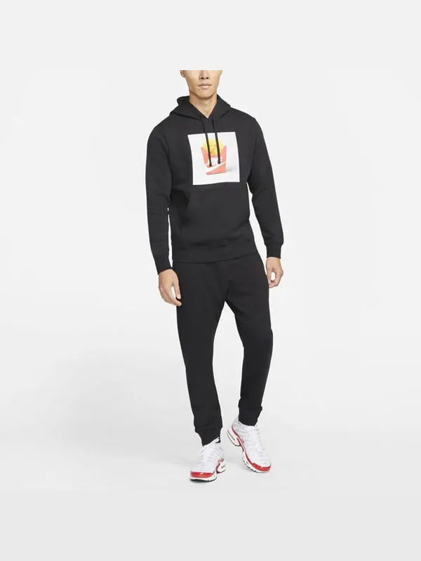 Толстовка men's shoes box fries printing sports black Nike — изображение 3 из 3, черный