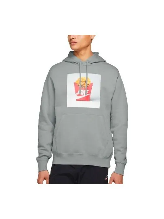 Толстовка Men's Nike Shoes Box Fries Printing Sports Gray — изображение 1 из 2, мульти